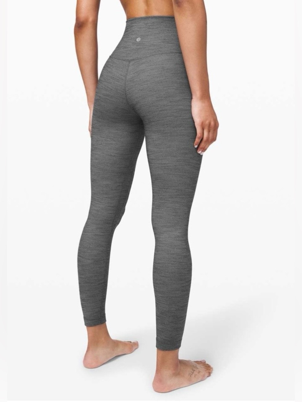 lululemon athletica Heathered Charcoal Seamless Leggings